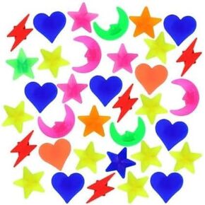 36Pcs Star Bike Wheel Spokes Bead Plastic Clip Bead Plastic Heart Bike Spokes Bicycle Spokes Bike Spoke Covers, Bicycle Spokes Accessories Wheel Decorations and Components Spokes and Parts（Colorful）