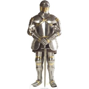 Star Cutouts, Knight In Armor, Cardboard Cutout Standup, Prop Life-Size Stand-In - 72" x 30"