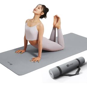 KEEP Yoga Mat, 32" Extra Wide Exercise Mat for Men and Women, 7mm Thick Double-Sided Non-Slip Eco-friendly Yoga Mat for Pilates, Workout and Fitness