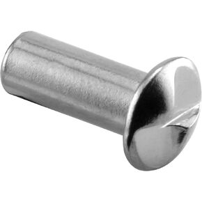 Prime-Line 642-0454 One Way Barrel Nut, #10-24 x 5/8 In., Stainless Steel, (Pack of 100)