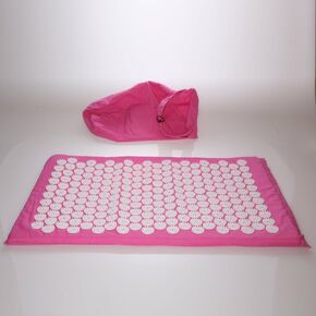 Deluxe Comfort Acupuncture Mat with Carrying Bag - Natural Endorphin Energy Booster - Holistic Therapy - Great Stress Reliever - Mat, Pink, (ATM-BAG-07)