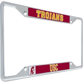 Desert Cactus USC License Plate Frame University of Southern California Trojans Metal License Plate Frame for Front or Back of Car Officially Licensed (Mascot)