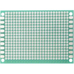 YOKIVE 2 Pcs Single Sided Universal Printed Circuit Boards, FR-4 PCB Tinned Board, Good for DIY Soldering Electronic Projects (Green, 50x70mm)
