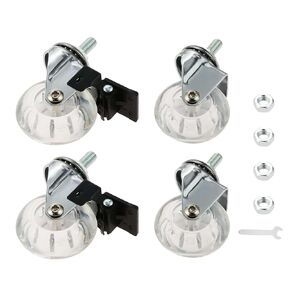 2"" 4Pcs Casters 15mm Threaded Casters Office Chair Casters Swivel Casters with Brake Sofa Chair Cabinet Casters for Home, Office and Industrial Use, Image Shown, OVFRUQYJ898