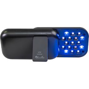 LivePure Handheld UV Light Sanitizer. Portable UV Light for Disinfecting Room, Kitchen, Car, Bathroom, Household Surfaces. Black
