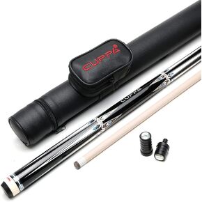 CUPPA Pool Cue Sticks with Case 12.75mm/11.75mm Tip Size Options