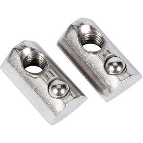 25pcs M4 T Slot Nut with Locatable Ball, T-Nuts, T Slot-Nut Hardware Nut for 2020 2040 2060 2080 Series Aluminum Extrusion Profile