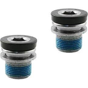 LQ Industrial 2PCS Steel Centre Shaft Screws Disc Crank Mount Spline Screws 0.85x0.84in M15 Bicycle Spline Centre Shaft Screws Electric Bicycle Crank Arm Bolt