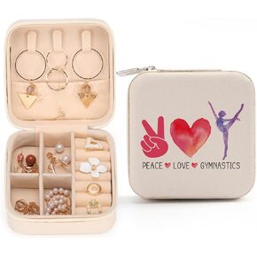 Volleyball Inspirational Gifts for Women Volleyball Stuff Gifts for Teen Girls Volleyball Players Teams, Birthday Gifts for Women Her Best Friend BFF Bestie Jewelry Box - Peace Love Volleyball