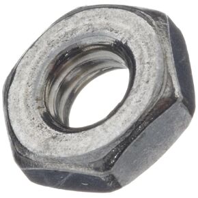 Small Parts 18-8 Stainless Steel Small Pattern Machine Screw Hex Nut, Plain Finish, #2-56 Thread Size, 5/32" Width Across Flats, 1/16" Thick (Pack of 100)