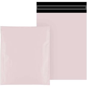 10"x12" (25cm x 31cm) 200pcs Carnation Pink Poly Bag Mailers Plastic Packaging Mailing Shipping Bag Waterproof and Tear-Proof Strong Self Adhesive Multipurpose Envelope Small Medium Large