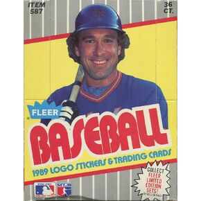 1989 Fleer Baseball Wax Box