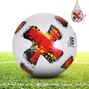 Soccer Ball Size 5, soccer ball size 5 boy/girl, pro soccer balls size 5, Training & Match Football Ball,Outdoors and indoor soccer ball size 5,Ball for League Game Trainning or Birthday Gift