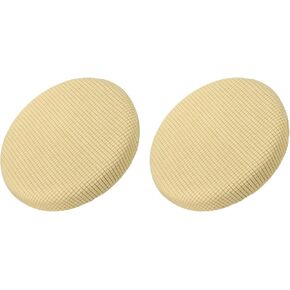 uxcell 2pcs Upgraded Round Bar Stool Covers, Round Chair Covers Dia.12-14", Round Chair Seat Cushions for Chairs Stool Slipcovers Pink