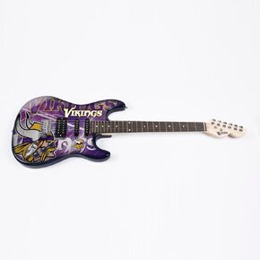 Woodrow Guitar by The Sports Vault NFL Minnesota Vikings Northender Electric Guitar