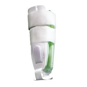 AnklePro Air Gel Stirrup Ankle Brace, Adjustable & Trimmable Hard Core Side Stabilizer With Removable Cold Therapy Air Cushion & Gel Pad for Ankles, Swelling & Foot Support, Regular, White