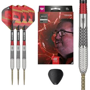 TARGET Darts Stephen Bunting G5 95% Tungsten Dart Set, Steel Tip Swiss Point Darts | Player Edition Darts with Swiss Points, 18G/22G/23G/25G Professional Darts Set, Swiss Point Tool Included