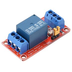 Relay Module with Optocoupler 1 Channel High&Low Level Relay Module Board AC 250V/10A DC 30V/10A (12V)
