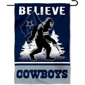 WinCraft Dallas Cowboys Bigfoot Sasquatch Believe Yard Garden Banner Flag