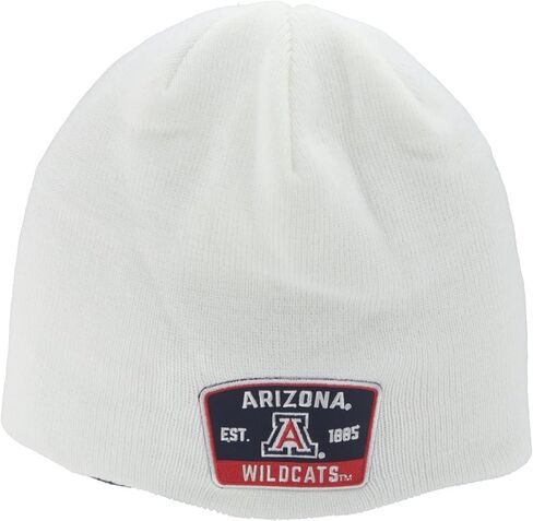 ZHATS NCAA Officially Licensed Beanie Edge Patch Switchback White in Kuwait