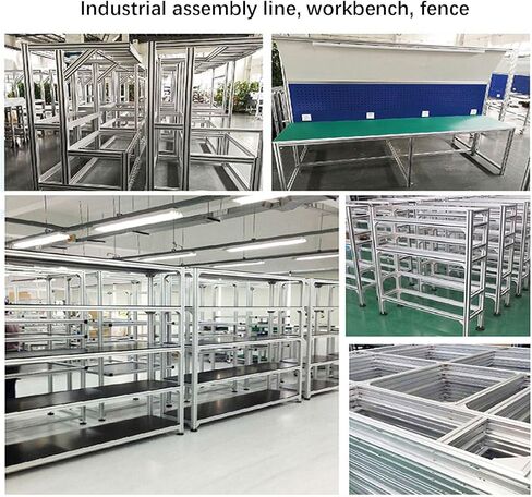 3030 الألومنيوم النتوء 39.37 بوصة / 1000 مم طول T فتحة فضية 2 حزمة، الألومنيوم المبثوق 30 مم × 30 مم 30 سلسلة T نوع الملامح المؤكسدة الأوروبية القياسية إطار السكك الحديدية الخطية 2 قطعة in Kuwait