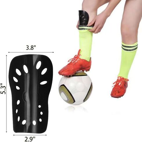 Soccer Shin Guards for Youth Kids Toddler,2 Pair Calf Protective Shin Guards Soccer Kids Lightweight and Breathable Protective Gear in Saudi Arabia