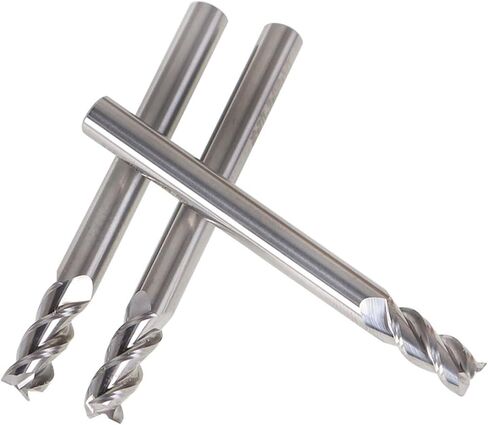 kimllier 3Pcs Carbide Square End Mill for Aluminum Applications, 1/4 Inch Alu-Power 3 Flute in Kuwait