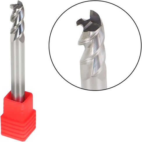kimllier 3Pcs Carbide Square End Mill for Aluminum Applications, 1/4 Inch Alu-Power 3 Flute in Kuwait