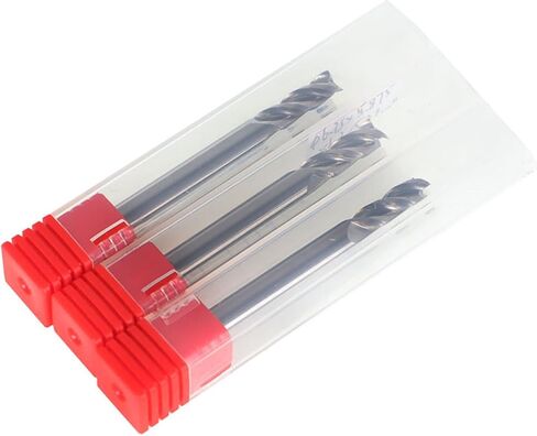kimllier 3Pcs Carbide Square End Mill for Aluminum Applications, 1/4 Inch Alu-Power 3 Flute in Kuwait