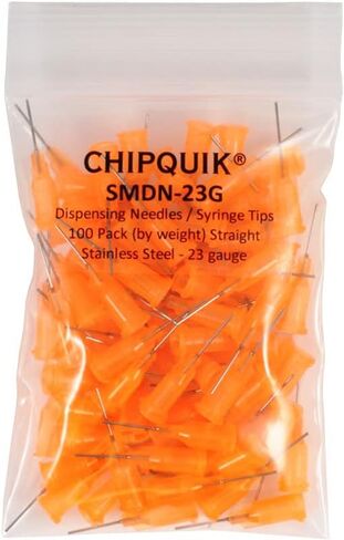 CHIP QUIK SMDN Dispensing Needles/Syringe Tips Straight Stainless Steel (0.5") - 12 to 27 Gauge (100, 23 Gauge) in Saudi Arabia