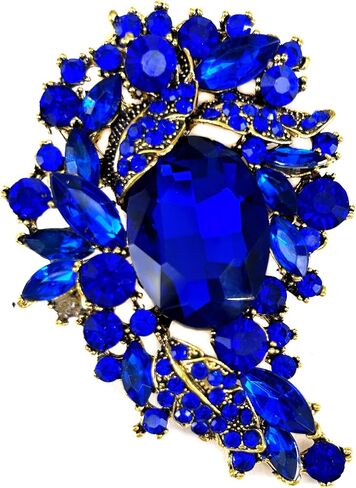 HAISWET Rhinestone Flower Statement Brooch Pin Accessory Jewelry for Women in Saudi Arabia