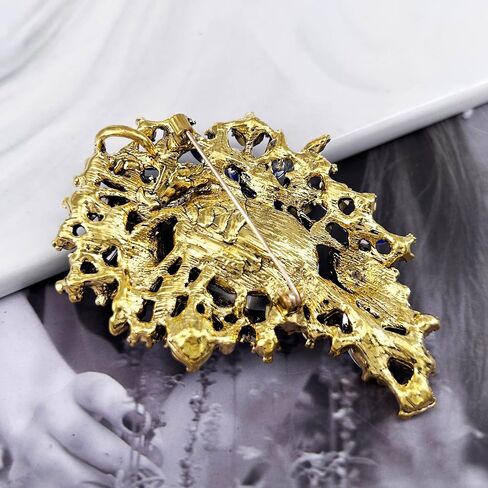HAISWET Rhinestone Flower Statement Brooch Pin Accessory Jewelry for Women in Saudi Arabia