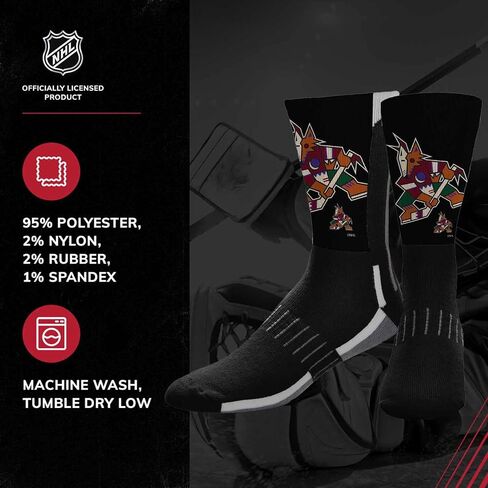 من أجل جوارب Bare Feet Youth NHL Zoom Curve Team Crew - مزيج بولي سباندكس - أداء عالي - راحة فائقة in Kuwait