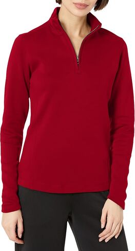 Cutter & Buck Women's Decatur Pima Long Sleeve Half-Zip Pullover in Saudi Arabia