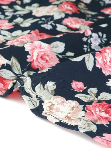 Allegra K Retro Vintage Dress for Women's 50s Floral Peter Pan Collar Dresses in Saudi Arabia