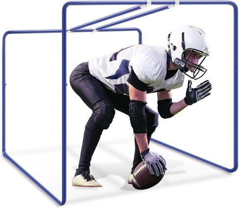 Liliful Varsity Sports Steel Lineman Chute for Football Players Teams Training Practice Equipment, Blue in Saudi Arabia