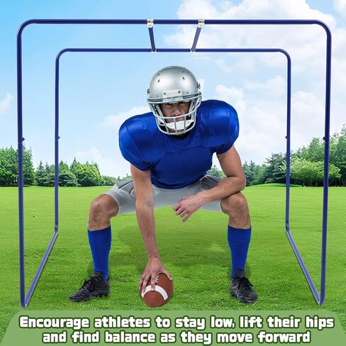 Liliful Varsity Sports Steel Lineman Chute for Football Players Teams Training Practice Equipment, Blue in Saudi Arabia
