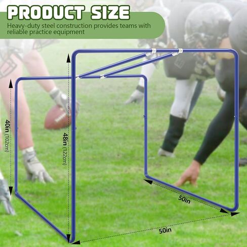 Liliful Varsity Sports Steel Lineman Chute for Football Players Teams Training Practice Equipment, Blue in Saudi Arabia