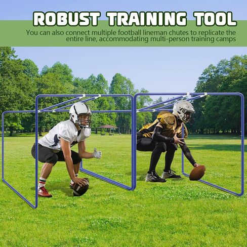 Liliful Varsity Sports Steel Lineman Chute for Football Players Teams Training Practice Equipment, Blue in Saudi Arabia