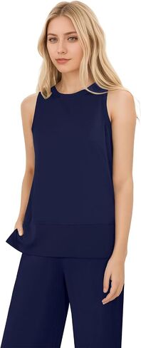MZROCR Two Piece Sets for Women Summer Sleeveless Lounge Sets for Women Casual Travel Outfits Wide Leg Tracksuits in Saudi Arabia