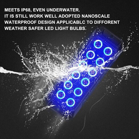 4PCS Strobe Lights for Trucks, Emergency Lights for Vehicles Flashing Lights, 12-LED Led Strobe Lights Grille Light Head, for Firefighter Police Trucks Vehicles (Red and White) in Saudi Arabia