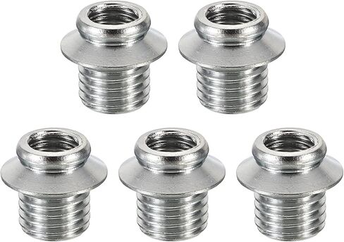 PATIKIL Thread Reducing Nut, 5 Pack M8 Male to M6 Fine Thread Female Gooseneck Hose Adapter Bracket Conversion Nut for Microphone Gooseneck Hose in Saudi Arabia