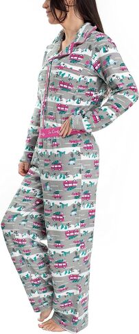 Hanes Women's Notch Collar Top and Elastic Pajama Sleep Set, Multiple Colors, Multiple Sizes in Saudi Arabia