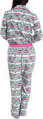 Hanes Women's Notch Collar Top and Elastic Pajama Sleep Set, Multiple Colors, Multiple Sizes in Saudi Arabia