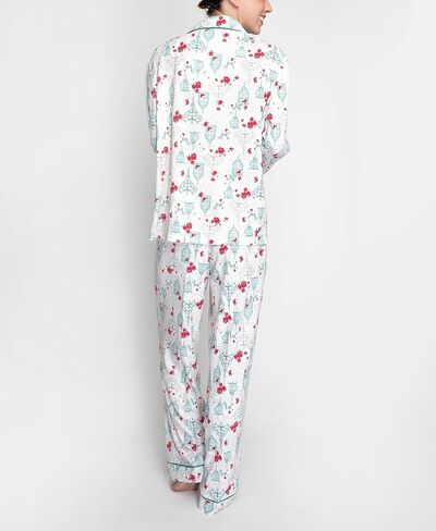 Hanes Women's Notch Collar Top and Elastic Pajama Sleep Set, Multiple Colors, Multiple Sizes in Saudi Arabia