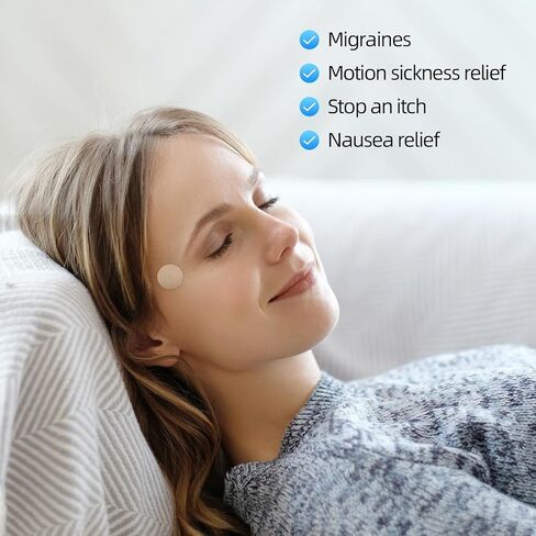 رقع عشبية طبيعية 100% لتخفيف الصداع النصفي وتخفيف دوار الحركة، وتخفيف آلام الصداع، سهلة الحمل، عبوة مكونة من 50 قطعة in Kuwait