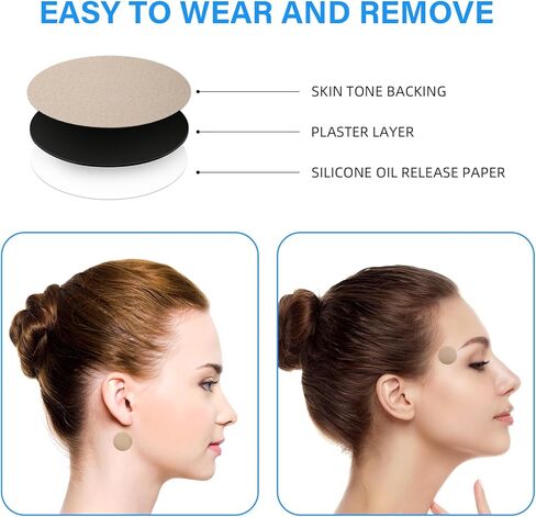 رقع عشبية طبيعية 100% لتخفيف الصداع النصفي وتخفيف دوار الحركة، وتخفيف آلام الصداع، سهلة الحمل، عبوة مكونة من 50 قطعة in Kuwait