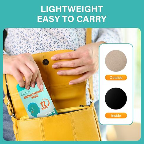 رقع عشبية طبيعية 100% لتخفيف الصداع النصفي وتخفيف دوار الحركة، وتخفيف آلام الصداع، سهلة الحمل، عبوة مكونة من 50 قطعة in Kuwait