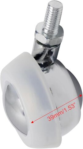 Semetall 5 قطع 2 بوصة عجلات كروية، عجلات أثاث، عجلات جذعية دوارة 360 درجة للخدمة الشاقة لخزانة كرسي الأريكة in Kuwait