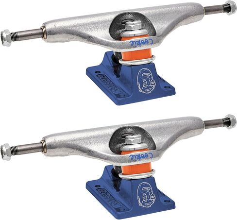 شركة الشاحنات المستقلة 144 المرحلة 11 Pro كريس كولبورن تواجه شاحنات التزلج القياسية ذات اللون الأزرق الفضي in Kuwait